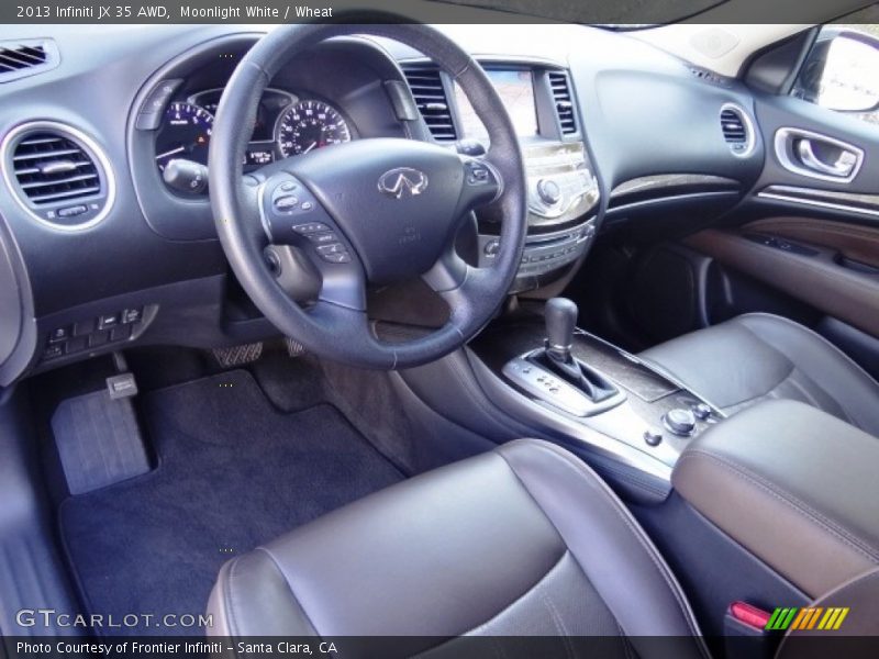 Moonlight White / Wheat 2013 Infiniti JX 35 AWD