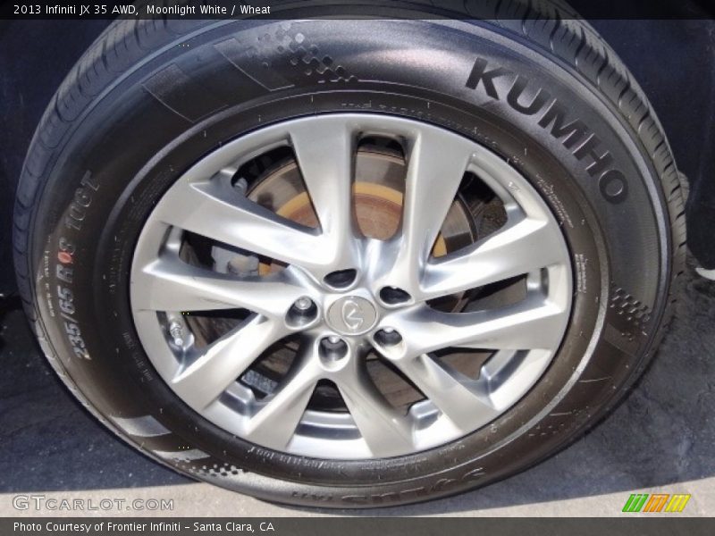 Moonlight White / Wheat 2013 Infiniti JX 35 AWD