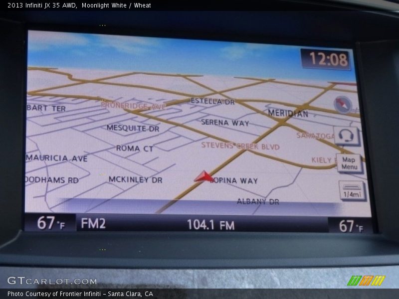Moonlight White / Wheat 2013 Infiniti JX 35 AWD