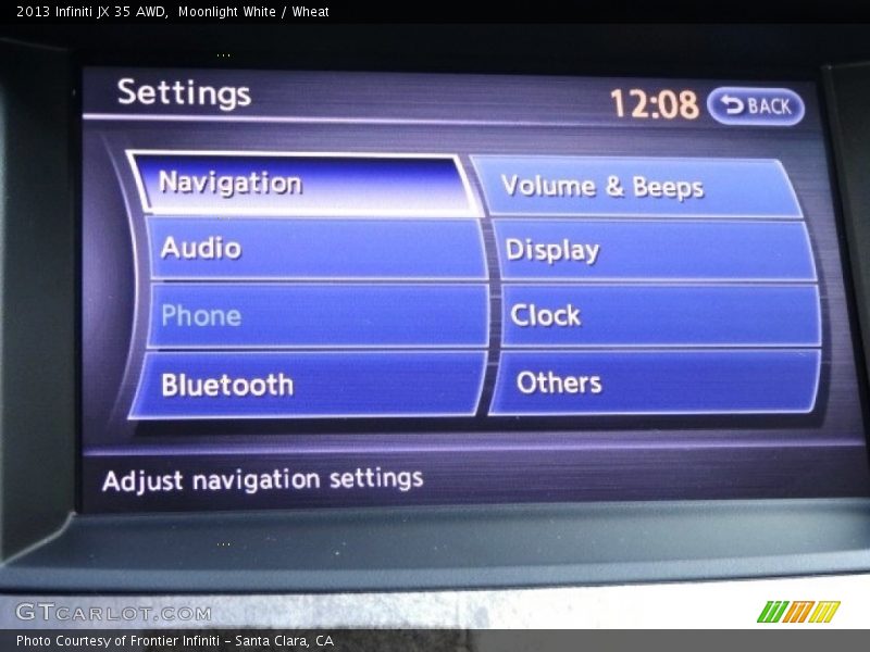 Moonlight White / Wheat 2013 Infiniti JX 35 AWD