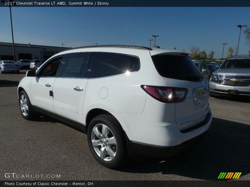 Summit White / Ebony 2017 Chevrolet Traverse LT AWD
