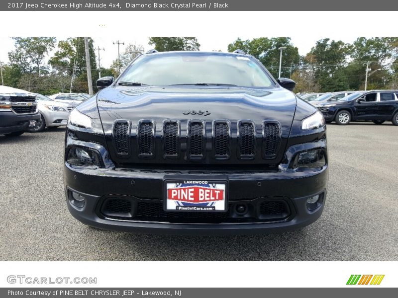 Diamond Black Crystal Pearl / Black 2017 Jeep Cherokee High Altitude 4x4