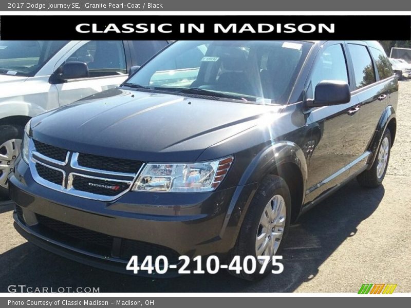 Granite Pearl-Coat / Black 2017 Dodge Journey SE