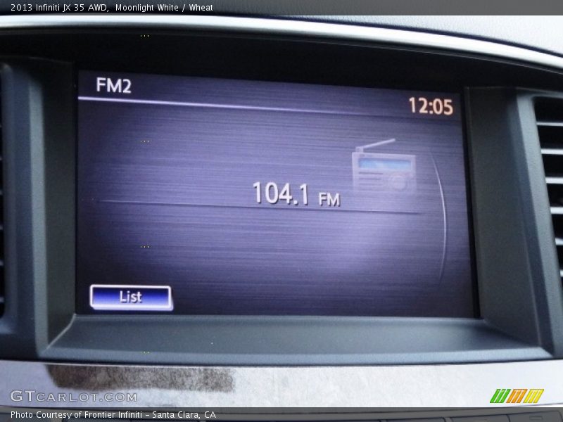 Moonlight White / Wheat 2013 Infiniti JX 35 AWD