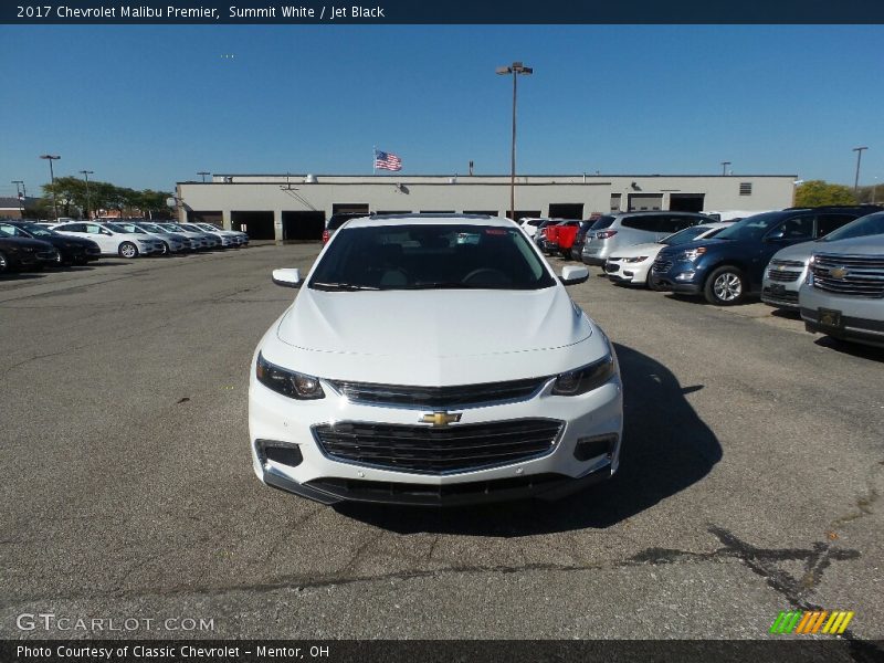 Summit White / Jet Black 2017 Chevrolet Malibu Premier