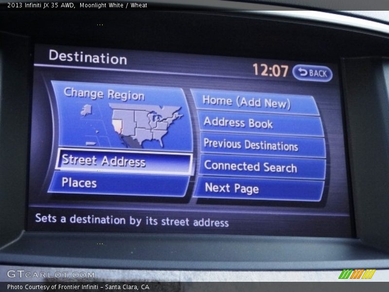 Moonlight White / Wheat 2013 Infiniti JX 35 AWD
