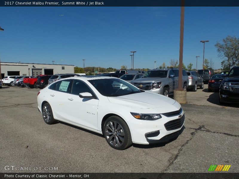 Summit White / Jet Black 2017 Chevrolet Malibu Premier