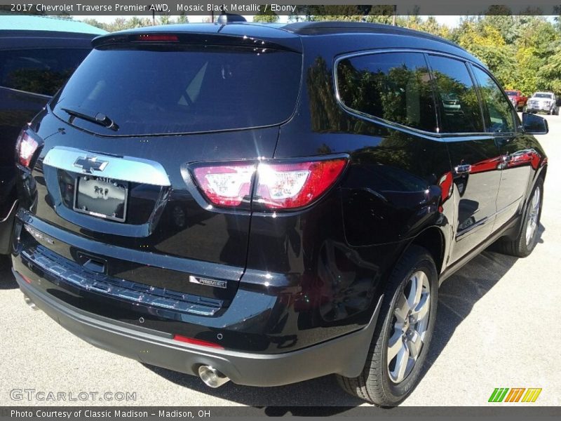 Mosaic Black Metallic / Ebony 2017 Chevrolet Traverse Premier AWD