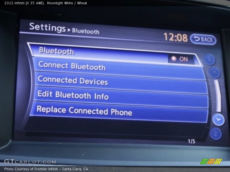 Moonlight White / Wheat 2013 Infiniti JX 35 AWD
