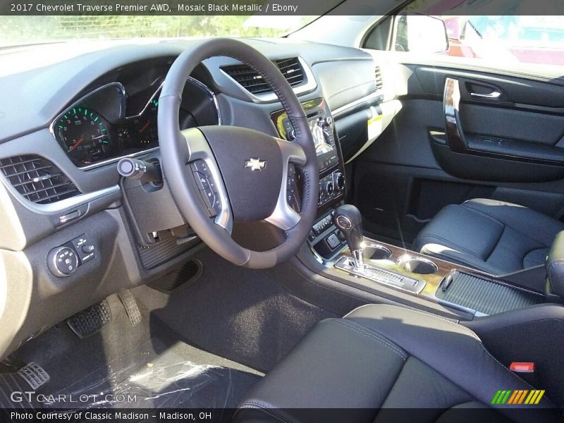 Mosaic Black Metallic / Ebony 2017 Chevrolet Traverse Premier AWD