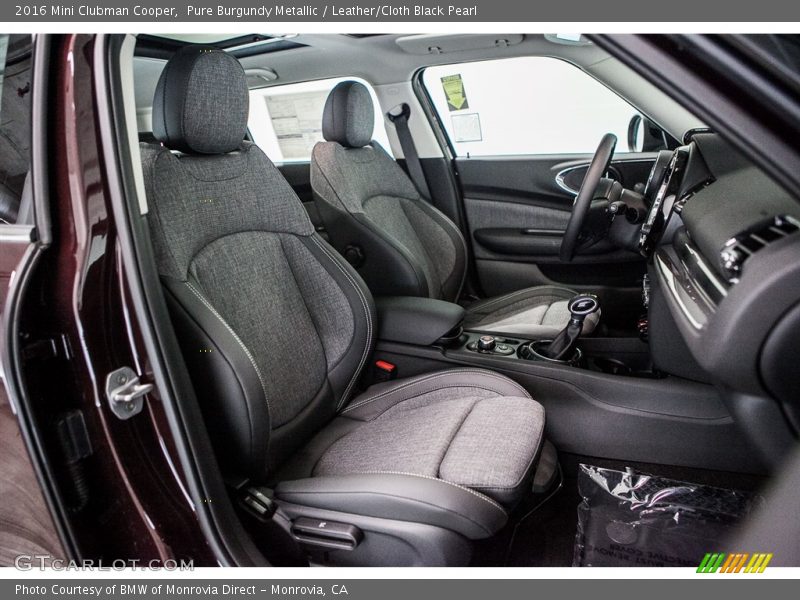 Pure Burgundy Metallic / Leather/Cloth Black Pearl 2016 Mini Clubman Cooper