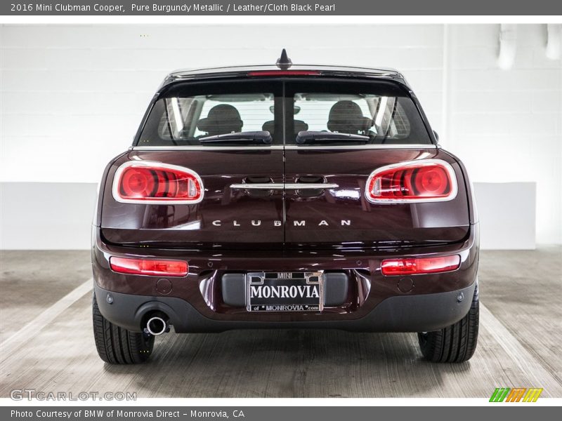 Pure Burgundy Metallic / Leather/Cloth Black Pearl 2016 Mini Clubman Cooper
