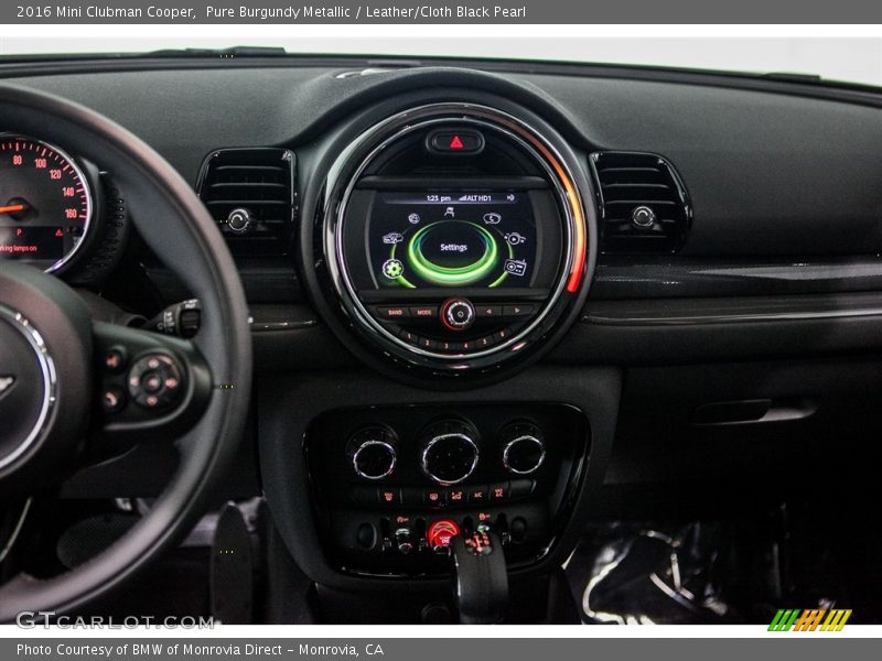 Pure Burgundy Metallic / Leather/Cloth Black Pearl 2016 Mini Clubman Cooper