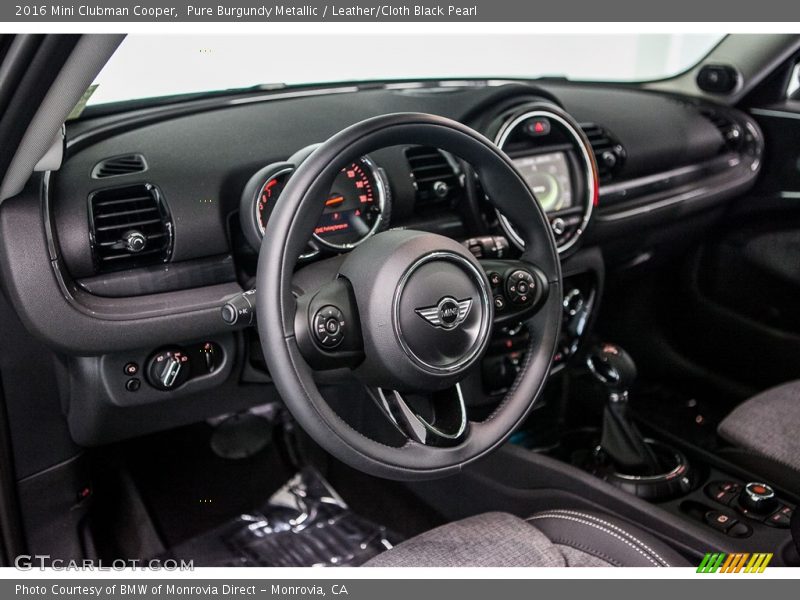 Pure Burgundy Metallic / Leather/Cloth Black Pearl 2016 Mini Clubman Cooper