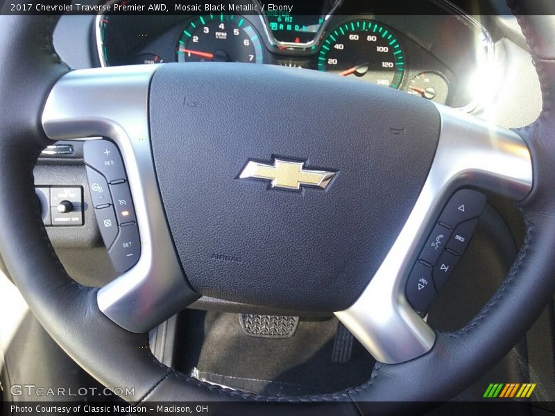 Mosaic Black Metallic / Ebony 2017 Chevrolet Traverse Premier AWD