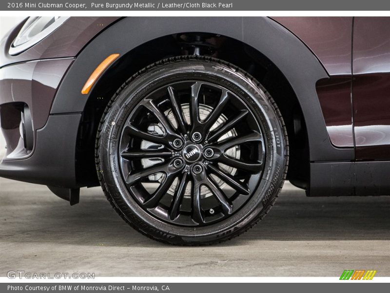 Pure Burgundy Metallic / Leather/Cloth Black Pearl 2016 Mini Clubman Cooper