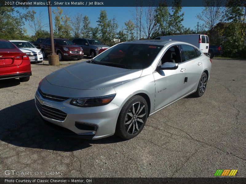 Silver Ice Metallic / Jet Black 2017 Chevrolet Malibu LT