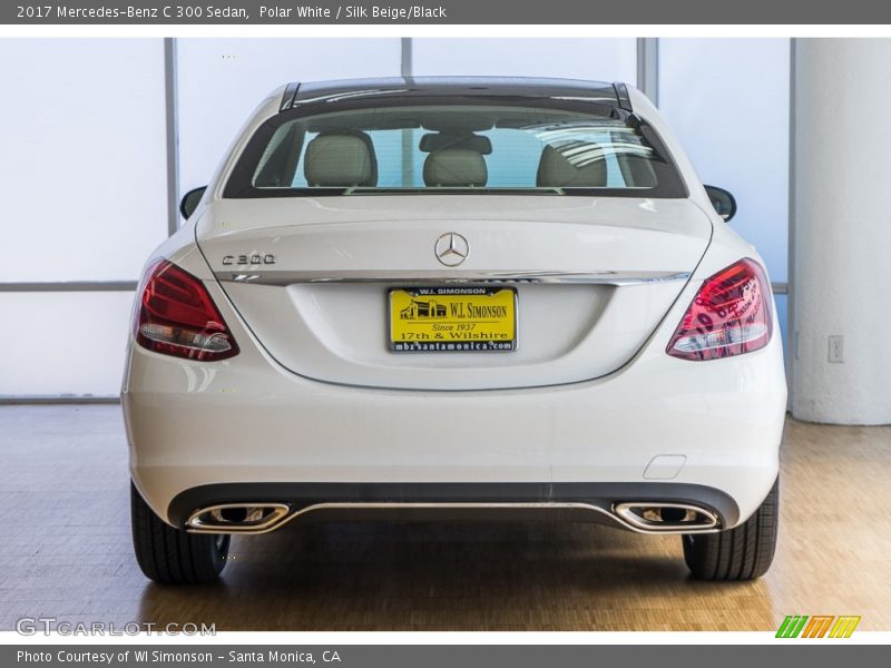 Polar White / Silk Beige/Black 2017 Mercedes-Benz C 300 Sedan