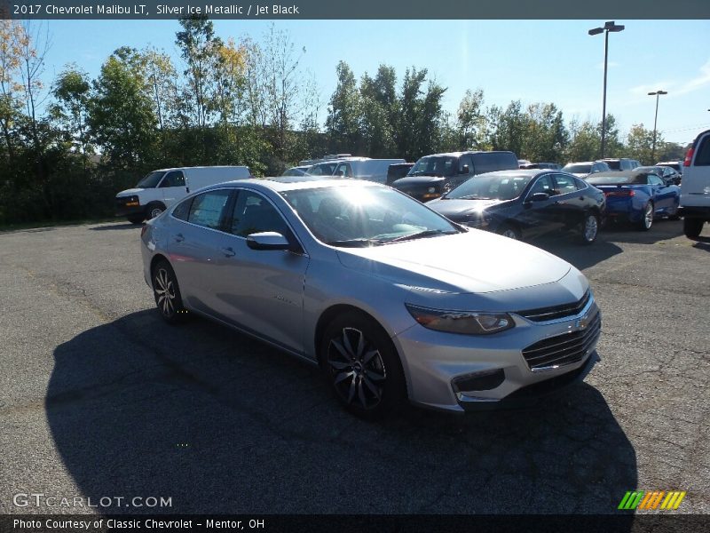 Silver Ice Metallic / Jet Black 2017 Chevrolet Malibu LT