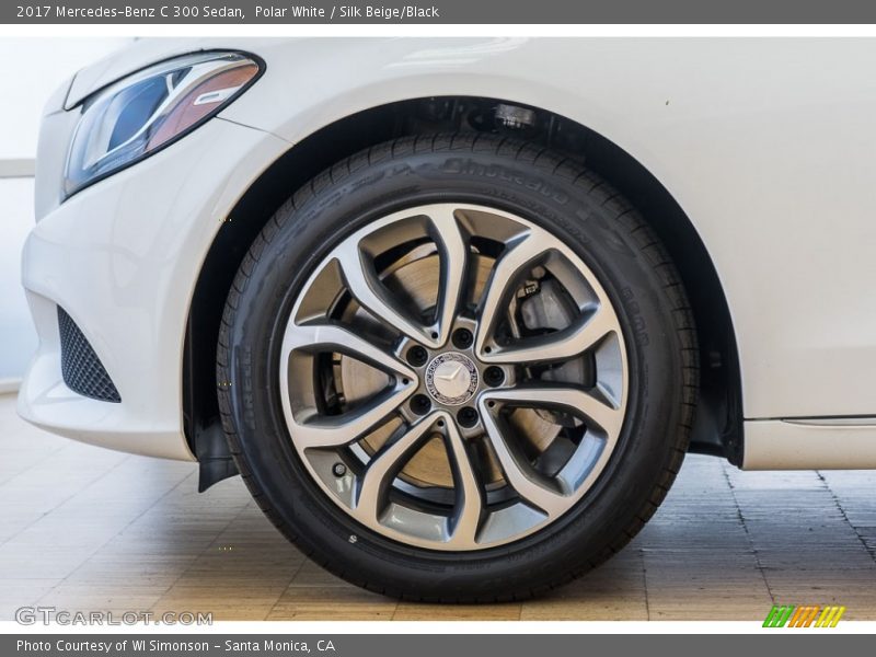 Polar White / Silk Beige/Black 2017 Mercedes-Benz C 300 Sedan