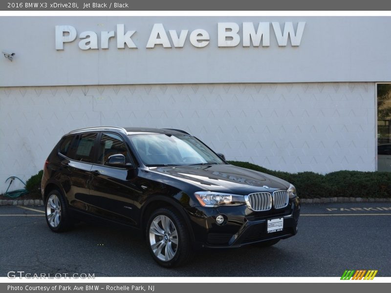 Jet Black / Black 2016 BMW X3 xDrive28i