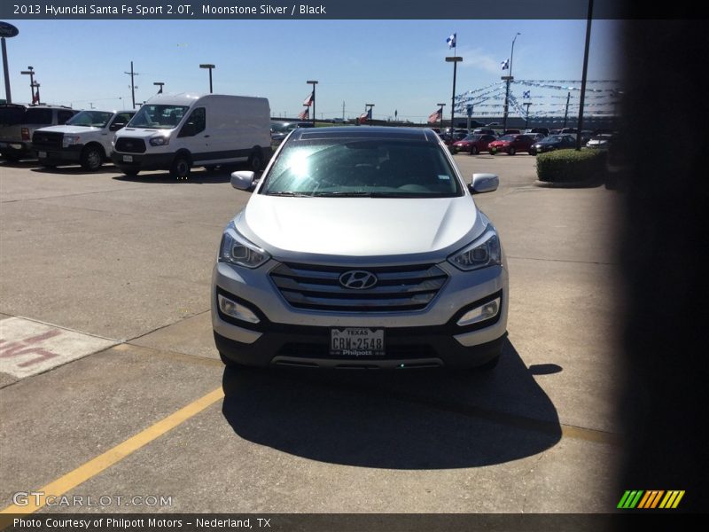 Moonstone Silver / Black 2013 Hyundai Santa Fe Sport 2.0T