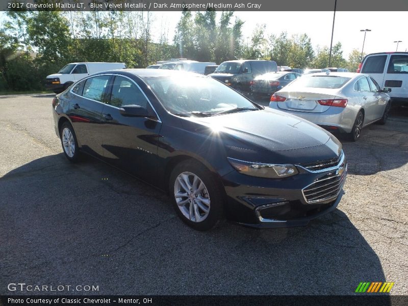 Blue Velvet Metallic / Dark Atmosphere/Medium Ash Gray 2017 Chevrolet Malibu LT