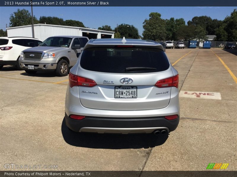 Moonstone Silver / Black 2013 Hyundai Santa Fe Sport 2.0T