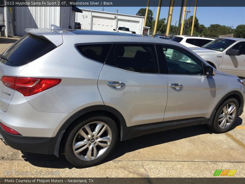 Moonstone Silver / Black 2013 Hyundai Santa Fe Sport 2.0T