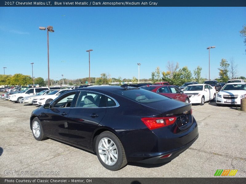 Blue Velvet Metallic / Dark Atmosphere/Medium Ash Gray 2017 Chevrolet Malibu LT