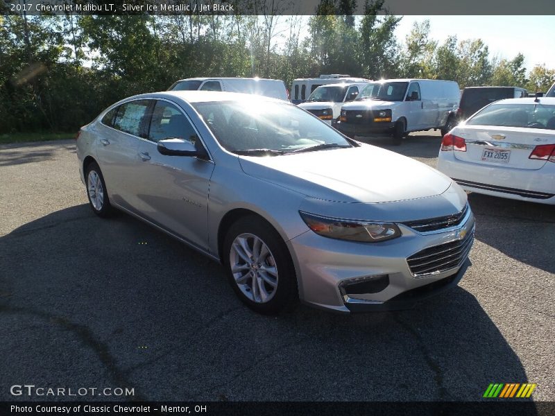 Silver Ice Metallic / Jet Black 2017 Chevrolet Malibu LT