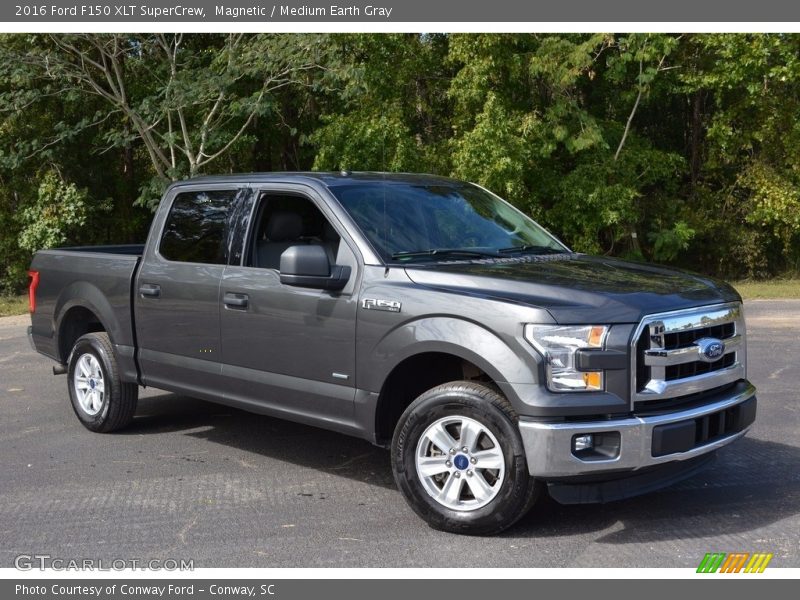 Magnetic / Medium Earth Gray 2016 Ford F150 XLT SuperCrew