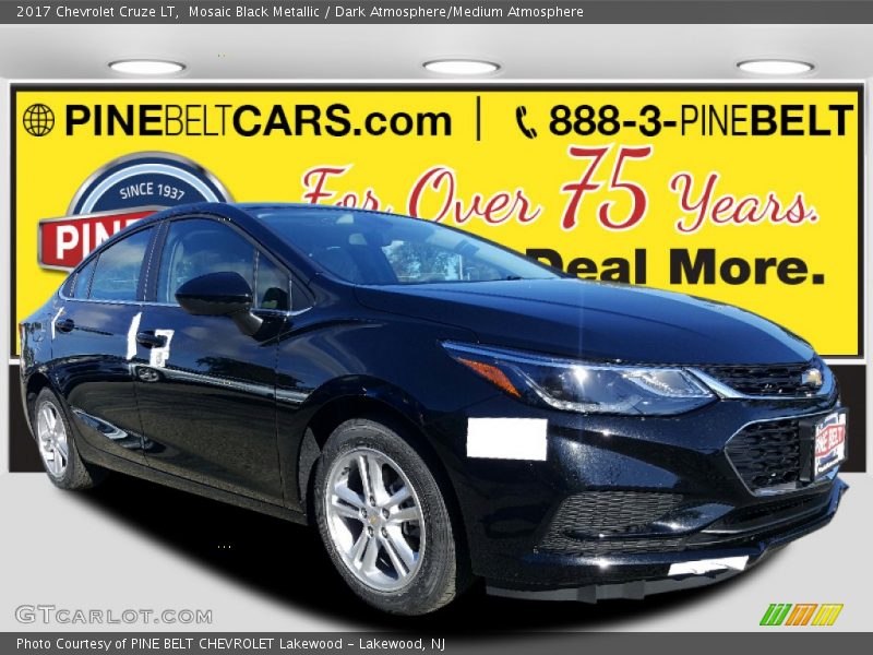 Mosaic Black Metallic / Dark Atmosphere/Medium Atmosphere 2017 Chevrolet Cruze LT