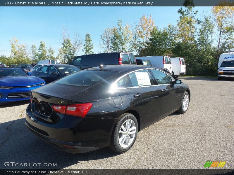 Mosaic Black Metallic / Dark Atmosphere/Medium Ash Gray 2017 Chevrolet Malibu LT