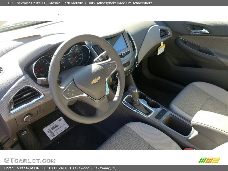 Mosaic Black Metallic / Dark Atmosphere/Medium Atmosphere 2017 Chevrolet Cruze LT
