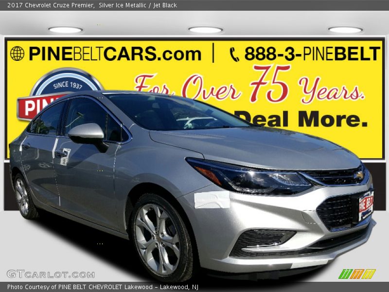 Silver Ice Metallic / Jet Black 2017 Chevrolet Cruze Premier