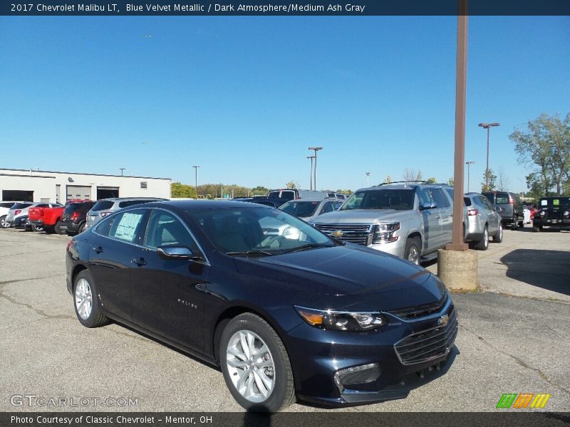 Blue Velvet Metallic / Dark Atmosphere/Medium Ash Gray 2017 Chevrolet Malibu LT