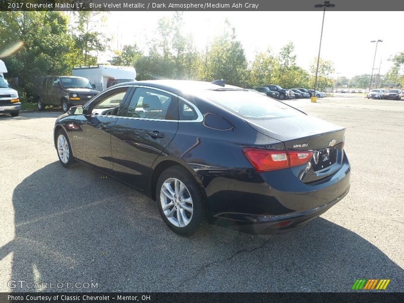 Blue Velvet Metallic / Dark Atmosphere/Medium Ash Gray 2017 Chevrolet Malibu LT