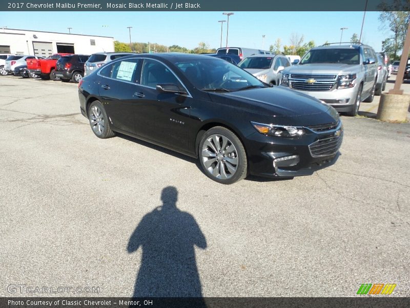Mosaic Black Metallic / Jet Black 2017 Chevrolet Malibu Premier