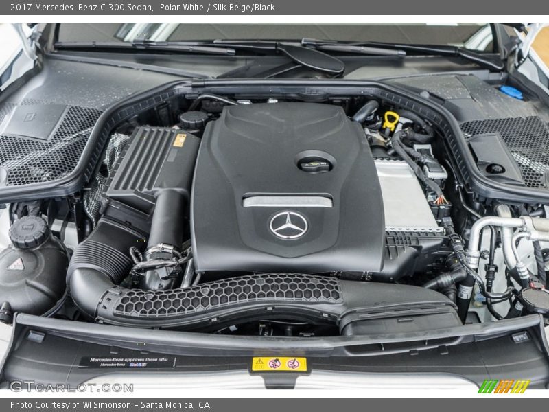 Polar White / Silk Beige/Black 2017 Mercedes-Benz C 300 Sedan