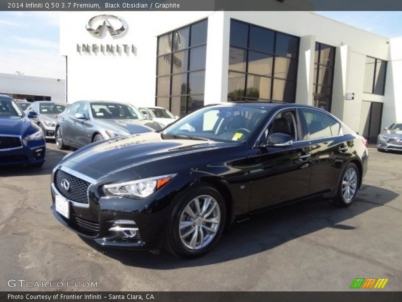 Black Obsidian / Graphite 2014 Infiniti Q 50 3.7 Premium