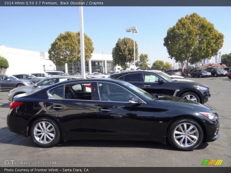 Black Obsidian / Graphite 2014 Infiniti Q 50 3.7 Premium