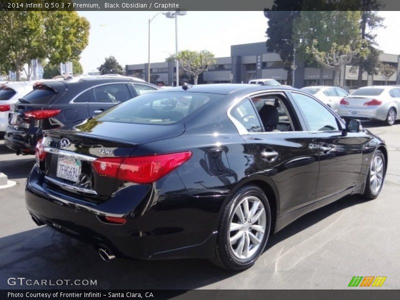 Black Obsidian / Graphite 2014 Infiniti Q 50 3.7 Premium