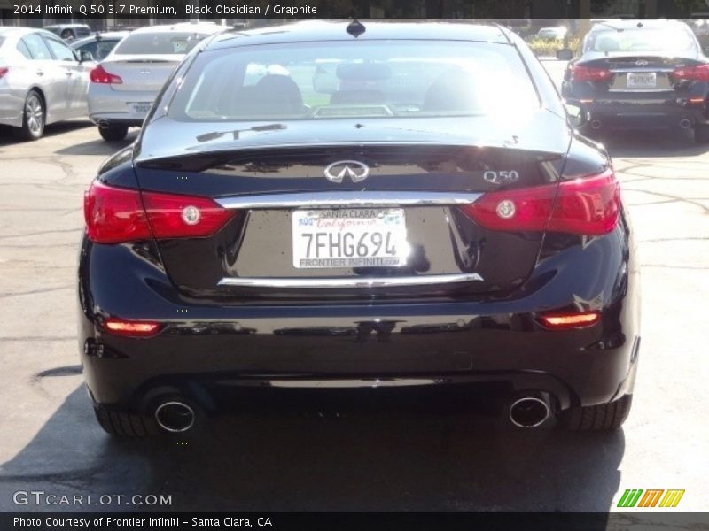 Black Obsidian / Graphite 2014 Infiniti Q 50 3.7 Premium