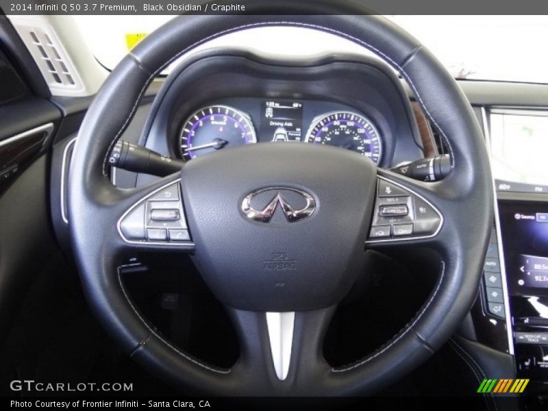 Black Obsidian / Graphite 2014 Infiniti Q 50 3.7 Premium