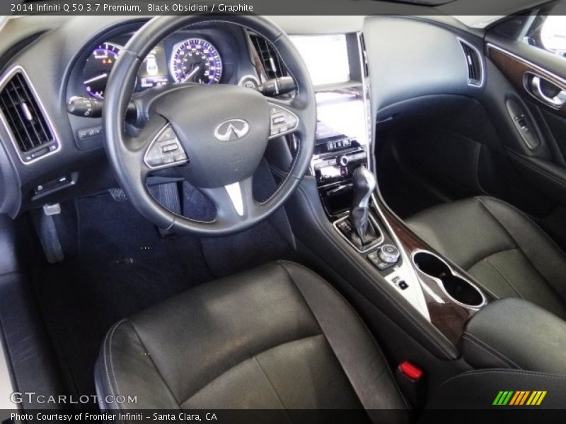 Black Obsidian / Graphite 2014 Infiniti Q 50 3.7 Premium