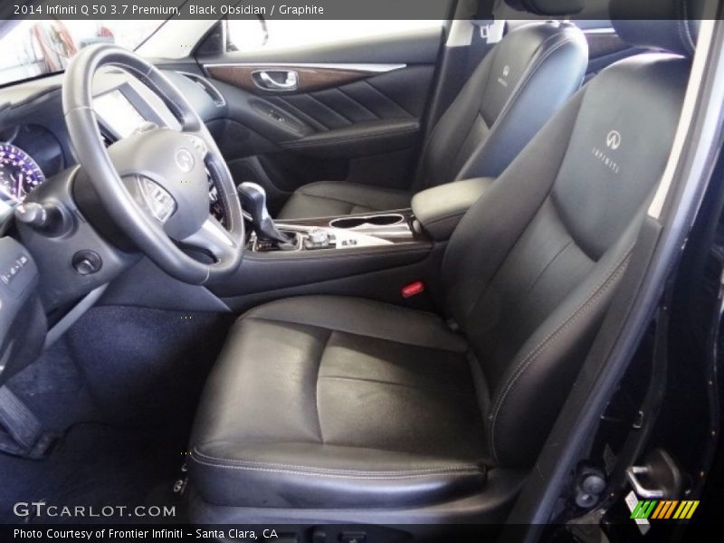 Black Obsidian / Graphite 2014 Infiniti Q 50 3.7 Premium