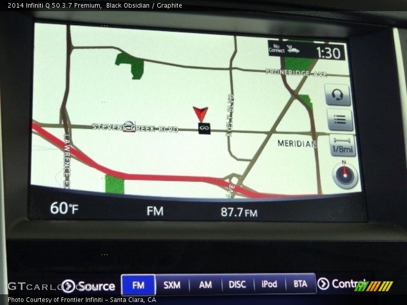 Black Obsidian / Graphite 2014 Infiniti Q 50 3.7 Premium