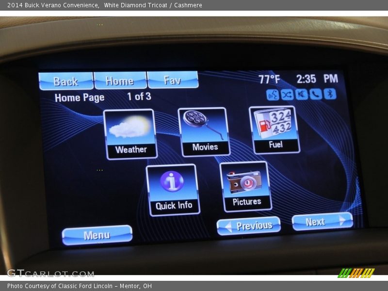 White Diamond Tricoat / Cashmere 2014 Buick Verano Convenience