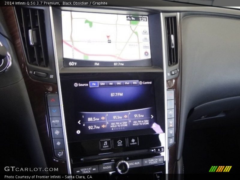 Black Obsidian / Graphite 2014 Infiniti Q 50 3.7 Premium